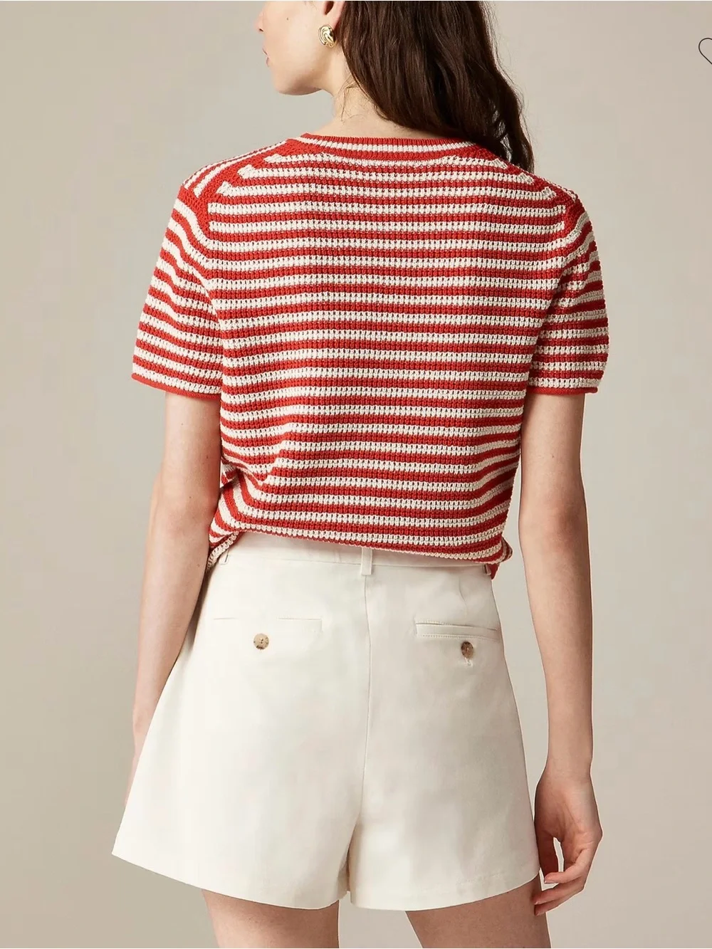 J Crew Wrap front skort in bi stretch cotton blend